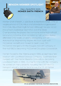 Benson Member Spotlight: Homer Smith French